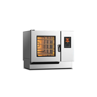 Four combiné professionnel commercial avec fonction friteuse à air, équipement de cuisson multifonctionnel avec ventilateur haute performance et carte de commande stable