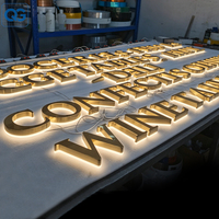 Letrero Exterior Personalizado con Luz LED, Letras 3D, Decoración Luminosa, Letrero Metálico para Tienda, Letrero con Logotipo para Exteriores, Publicidad Exterior