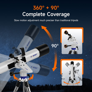 Svbony Refractor Telescope 90mm 800mm 32x Stainless Steel Tripod Astronomical Observation - Product Image 4