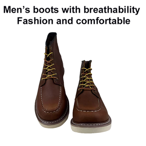 Stivali da <span class=keywords><strong>Lavoro</strong></span> da Uomo con Suola EVA Resistente, Unisex, con Costruzione Goodyear Welt in Pelle, Antinfortunistici e Antiscivolo per Escursionismo e <span class=keywords><strong>Lavoro</strong></span> Industriale - Product Image 3