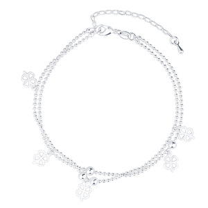 Pulsera con personalidad de moda para mujer, brazalete de <span class=keywords><strong>trébol</strong></span> de cuatro hojas, temperamento creativo, joyería de mano - Product Image 1