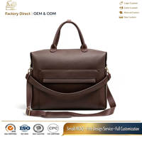 Bolsa de Pañales de Cuero PU Marrón, Fabricada por el Fabricante OEM, Apta para Todos los Usos, Bolsa de Maternidad para Hospital, Bolsa de Almacenamiento para Mamá