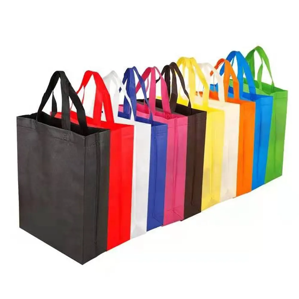 Tissu Non tissé pliable, sacs de shopping en pp laminé, robuste, 20 pièces