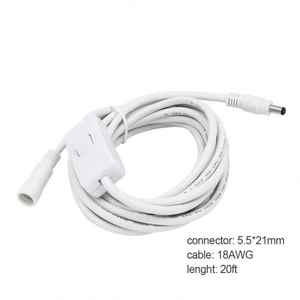 Waterproof 5.5mm*2.1mm 5521 DC Extension Lead Male to Female Connector Cord Cctv <b>Adapter</b> <b>Power</b> <b>Supply</b> Extention Dc Cable - Product Image 3