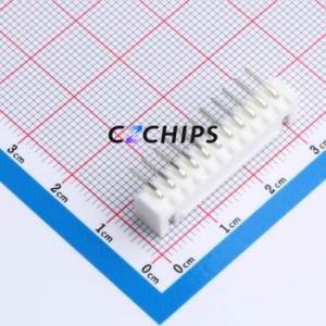 BX-HA2.54-11PWZ Wire-to-Board Pin Header Bent Lead Through Hole,P=2.5mm Connector 1x11P 2.5mm Right Angle Insert XHB - Product Image 2