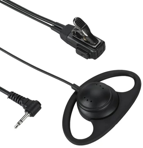 Wholesale Earpiece,hot Sell New Product Walkie Talkie Two Way Radio D-Type Ear-Hook Dual Band Interphone Earphone
