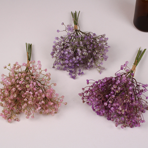 Flores Artificiales, Ramo de Lavanda y Gypsophila, Decoración para el Hogar, Adorno para Mesa de Comedor o Mesa de Centro - Product Image 1