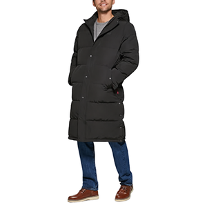 Windproof Thick Padded Bubble <b>Parka</b> <b>Jacket</b> for Men Soft Inner Lining Warm Outdoor Winter Coat Casual Cold Weather Outerwear - Product Image 1