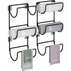 Factory hot over the door hanger 7 hooks put on the over the door hanger newest product to door storage metal