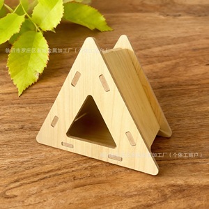 Natural Wood Hamster Hideout Tunnel House for <strong>Degu</strong> Sugar Glider Small Pet <strong>Cage</strong> Bedroom Decor - Product Image 3