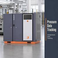 Compresseur d'air industriel à vis avancé de 75 kW, grand compresseur rotatif avec une pression de 10 bars pour l'alimentation en air des usines