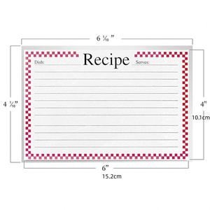 Protège-cartes de recettes FX, pochettes pour cartes indexées, couvertures de pages de livre de cuisine - 100 unités 4×6 pouces - Product Image 3