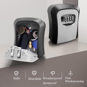 Key Safe Wall Mounted Key <b>Lock</b> <b>Box</b> with 4 Digit Combination Code Waterproof and Security Key <b>Box</b> Key Storage <b>Lock</b> <b>Box</b> for Airbnb - Product Image 5