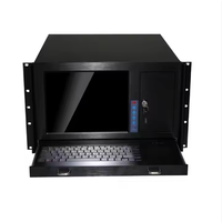 Station de travail industrielle 19 ''6U Serveur Châssis monté en rack Haute luminosité 12.1 LCD Accessoire informatique industriel tactile en option