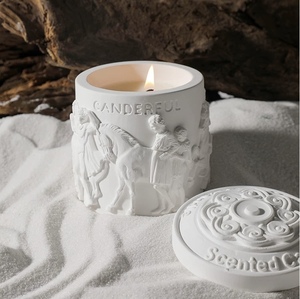 Candela Profumata del Tempio di Partenone in Cera di Soia, Confezione Regalo, Candela Decorativa di Alta Qualità, Regalo di Compleanno con Cristalli e Fiammiferi - Product Image 2