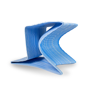 Chaise fabriquée en Italie-Santorin-Chaise imprimée en 3D-Produit PLA-Pour l'extérieur-Design italien-Vert clair - Product Image 3