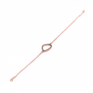 Forse CHAIN สีดำเพชร CZ หินหมึกสีดำรูปไข่รูปทรงเรขาคณิตขายส่ง925เงินสเตอร์ลิงเครื่องประดับชั้นดี - Product Image 2