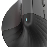 Mouse Nirkabel Ergonomis Vertikal 6D Lift, Mouse Optik Senyap untuk Laptop dan Desktop