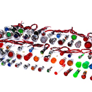 10 Mét Flat Head 12V Led Kim Loại Xe Bật Tín Hiệu Ánh Sáng Với Biểu Tượng Tùy Chỉnh Pilot Lamp Với 20Cm Dây - Product Image 1