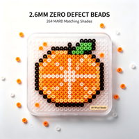 Perles à fusionner de 2,6 mm à spectre complet 264 MARD, tons assortis, perles de pixel DIY, accessoires de moulage de qualité supérieure pour artisanat