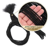 Estensioni Dreadlock 100% Capelli Umani Remy, Fatte a Mano, Permanenti, Possono Essere Tinte, Decolorate, Arricciate, con Aghi