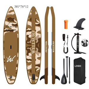 Tabla de Surf Inflable de Carreras de Doble Capa de PVC de 12'6 (381 cm) con Tecnología Drop Stitch, Color AMARILLO LUMINOSO - Product Image 5