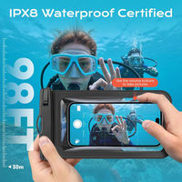 Étui de téléphone flottant universel étanche IPX8 pour le surf et la natation, séchage rapide et durable