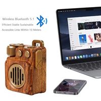 Mini haut-parleur sans fil passif multifonctionnel rétro, caisson de basses domestique, batterie grande capacité, idéal pour les fêtes en extérieur, connectable