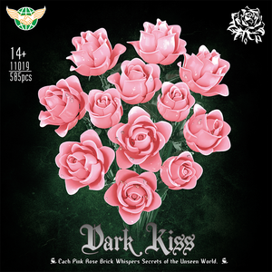 Set di regali di san valentino 585 pezzi di fiori 11019 rose rosa gratis - Product Image 6