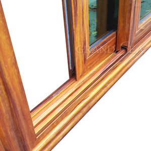 Fenêtre coulissante double vitrage en aluminium couleur <span class=keywords><strong>bois</strong></span> vert, style africain, très vendue - Product Image 4