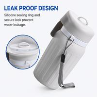 Gourde d'eau portable pour chien 620 ml, anti-fuite, détachable, facile à nettoyer pour les promenades, les randonnées et les voyages