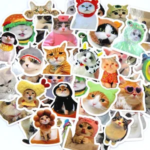 10/50/100 Uds. Pegatinas divertidas de gatos, calcomanías bonitas de dibujos animados, juguete, papelería, guitarra, teléfono, bicicleta, portátil, equipaje, coche, grafiti, pegatinas para niños - Product Image 3