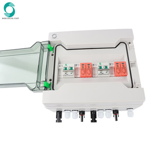 WSDB-PV2/2 IP65 étanche 2 entrées 2 sorties 2 cordes 16A 500V DC PV boîte de combinaison de panneau solaire pour système de réseau de panneaux solaires - Product Image 6