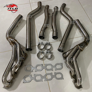 Jtld ביצועים גבוהים 304ss longtube longtube עבור mersedes-בנץ w204 amm156 c63 - Product Image 6