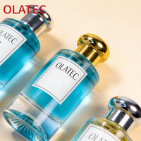 Botella de Perfume de Cristal de Lujo de 30/50 ml, Personalizada y de Alta Gama, con Atomizador de Presión de 100 Pulverizaciones para Personalización