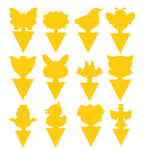 Trampa Adhesiva para Garrapatas, Amarilla, de Doble Cara, Forma Especial, No Tóxica e Inodora, para Uso en Granjas y Jardines, Control de Plagas en Interiores/Exteriores - Product Image 5