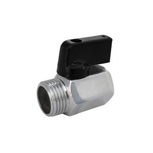 Vanne à boisseau sphérique miniature MF 1/2 pour eau haute température, commande manuelle, personnalisable, support OEM - Product Image 1