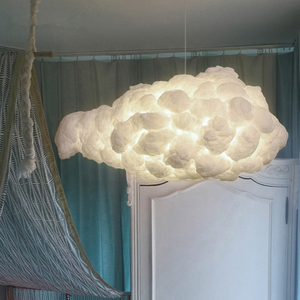 JYLIGHTING Modern white cloud chandelier light cloud <span class=keywords><strong>lampada</strong></span> a sospensione E27 <span class=keywords><strong>lampada</strong></span> a sospensione <span class=keywords><strong>lampada</strong></span> a <span class=keywords><strong>nuvola</strong></span> galleggiante <span class=keywords><strong>lampada</strong></span> di design - Product Image 4