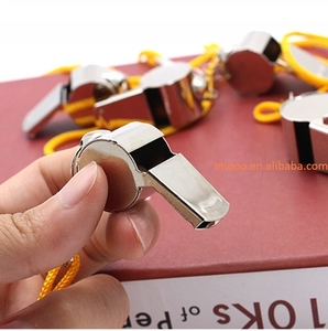 Sifflet de prix usine avec lanière en acier inoxydable formation Apito Sifflet d'urgence entraîneurs de survie arbitre Sport fête Silbar - Product Image 4