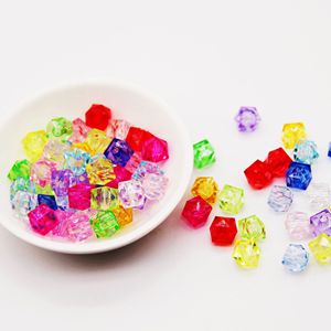 Vente en gros de <span class=keywords><strong>perles</strong></span> carrées en acrylique transparentes colorées de 6/8/10 mm, 500 g/sac, <span class=keywords><strong>perles</strong></span> en vrac pour la fabrication de bijoux - Product Image 3