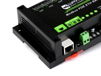 Module Ethernet 8 canaux ZYSY Modbus PoE ETH Relay (B) Waveshare avec entrée numérique RTU TCP et isolation PoE variée (B)