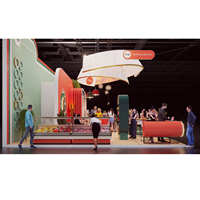 Stand d'exposition modulaire en bois sur mesure avec comptoir d'accueil pour les salons professionnels aux États-Unis, en Europe et à Dubaï, service de conception professionnelle