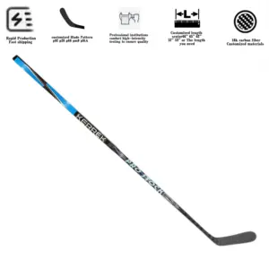 Top Hockey Stick Extension Wood Carbon Ice Ud 3K 12K 12 Twill 18K 360G 395G P92 P88 P28 Pm9 P91A P02 Adult Ice Hockey Sticks