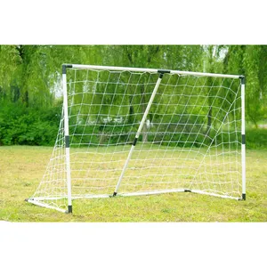 2-in-1 çift kullanımlı eğitim PVC futbol gol Net seti-İki küçük veya bir büyük eğitim futbol gol