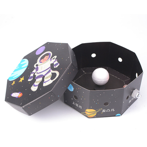 Genesis üretim DIY kiti ay fazı modeli çocuklar için kök öğretici oyuncaklar şişme kağıt oyuncaklar - Product Image 3