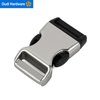 Accessoires de quincaillerie pour sacs à dos et bagages en métal noir, boucles à dégagement rapide pour sacs à main en alliage de zinc, 10mm, 15mm, 20mm, 25mm