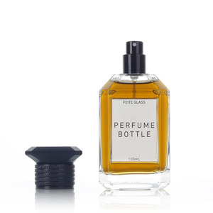 Chai nước hoa vuông sang trọng dành cho nữ, nắp đen, 30ml <span class=keywords><strong>50ml</strong></span> 100ml, chai xịt thủy tinh kèm bao bì - Product Image 5