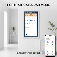 WiFi 15.6 Inch FHD Layar Sentuh Smart Home Hub Pengatur Jadwal Keluarga Perencana Dinding Bingkai Foto Kalender Elektronik Digital