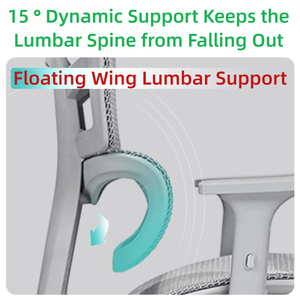 Nhà Máy Bán buôn Ergonomic lưới ghế thoải mái ngả xoay lưới ghế với footrest thắt lưng hỗ trợ cánh tay phần còn lại - Product Image 2