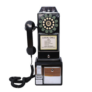 Téléphone public Vintage Audio Guest Book avec téléphones à fil uniques pour <span class=keywords><strong>enregistreur</strong></span> <span class=keywords><strong>de</strong></span> messagerie vocale - Product Image 4